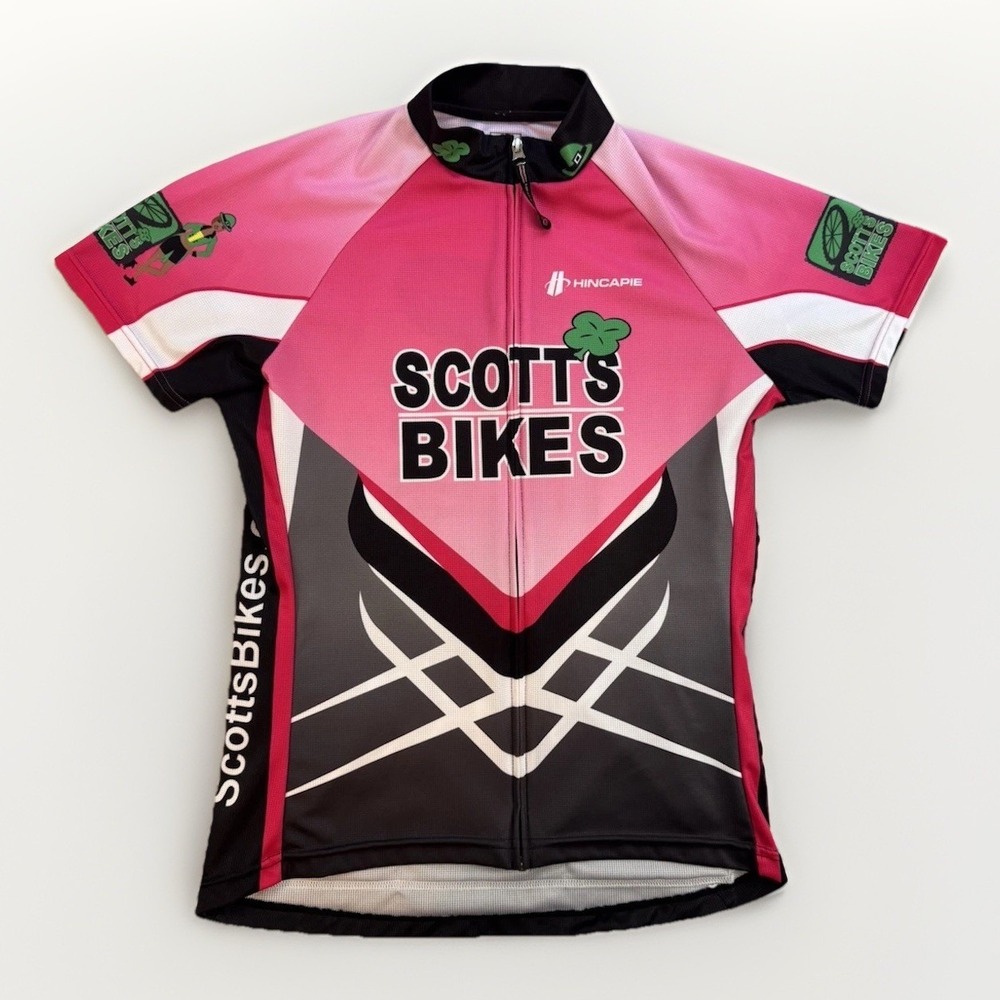 Hincapie Cycling Jersey Women's Medium Pink Scotts's Bikes Chattanooga Tn Irish